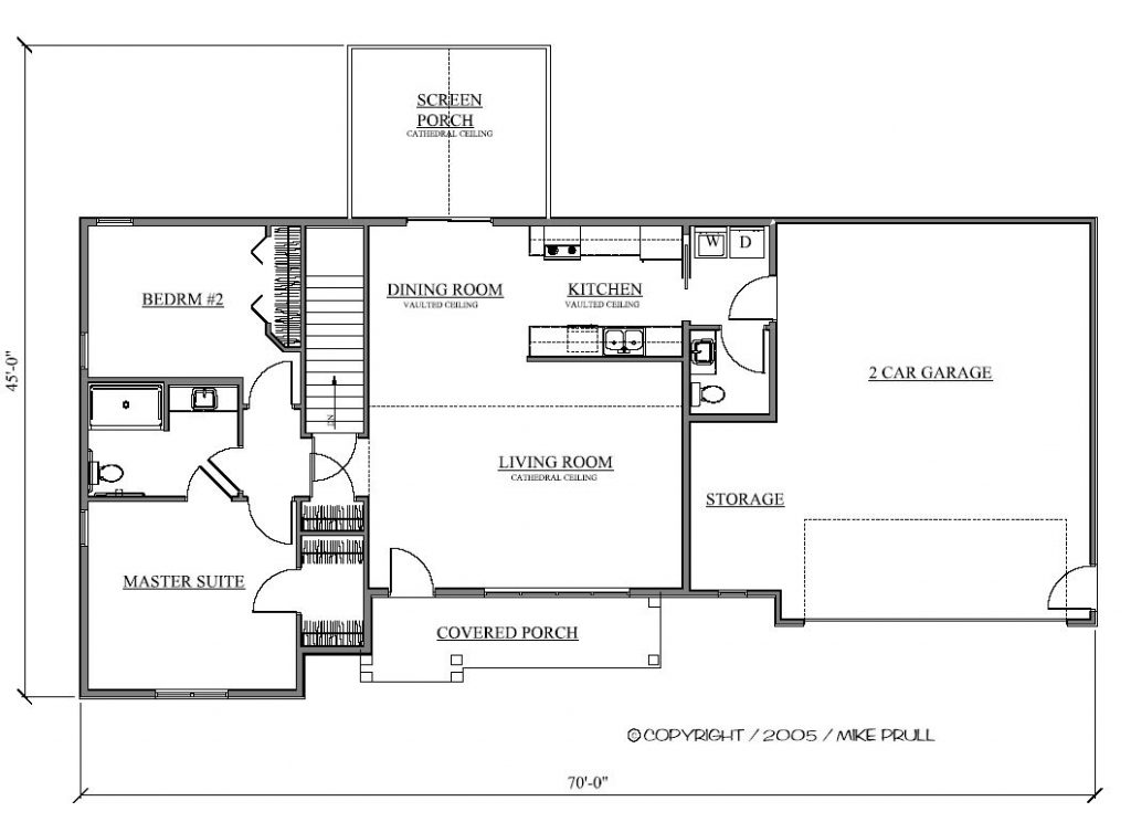 Custom home design 1300 square feet