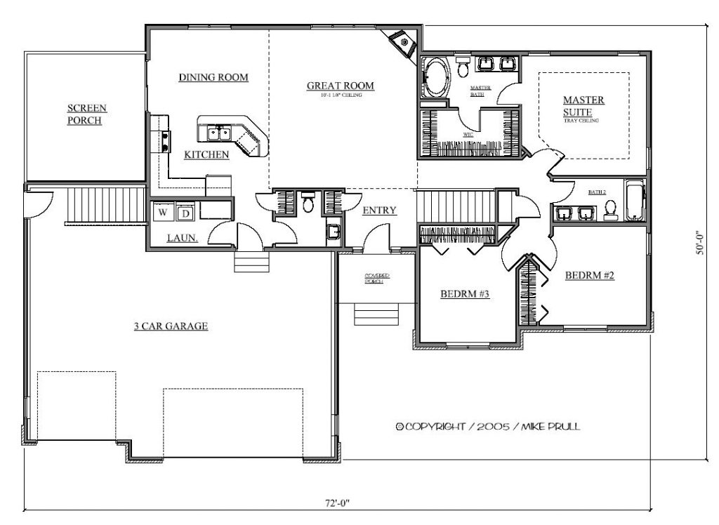 Custom Home Design 1 Story Home